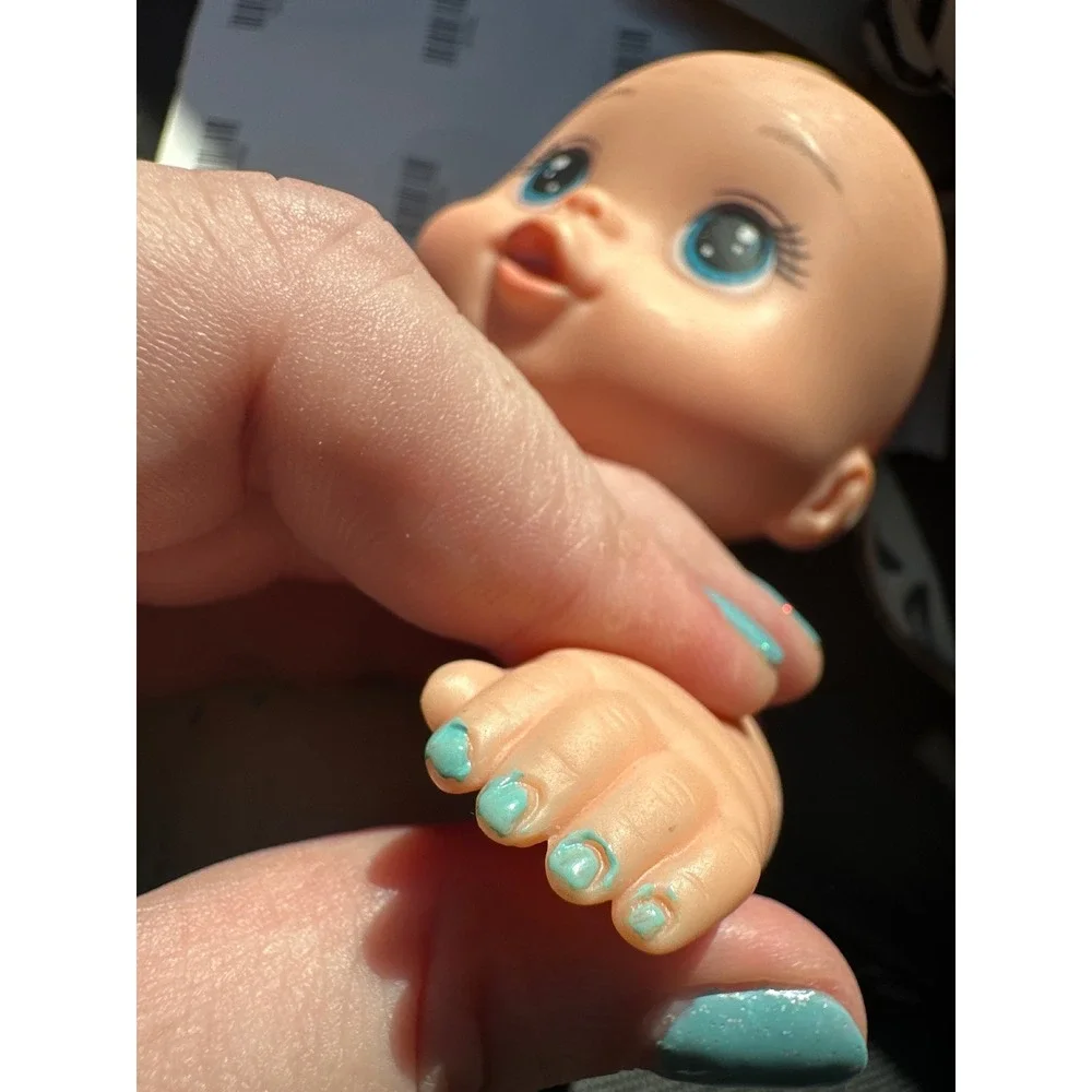 Walmart My Sweet Love Baby Doll Blue Eyes Teal Cloud Romper Molded Hair 8 Inch